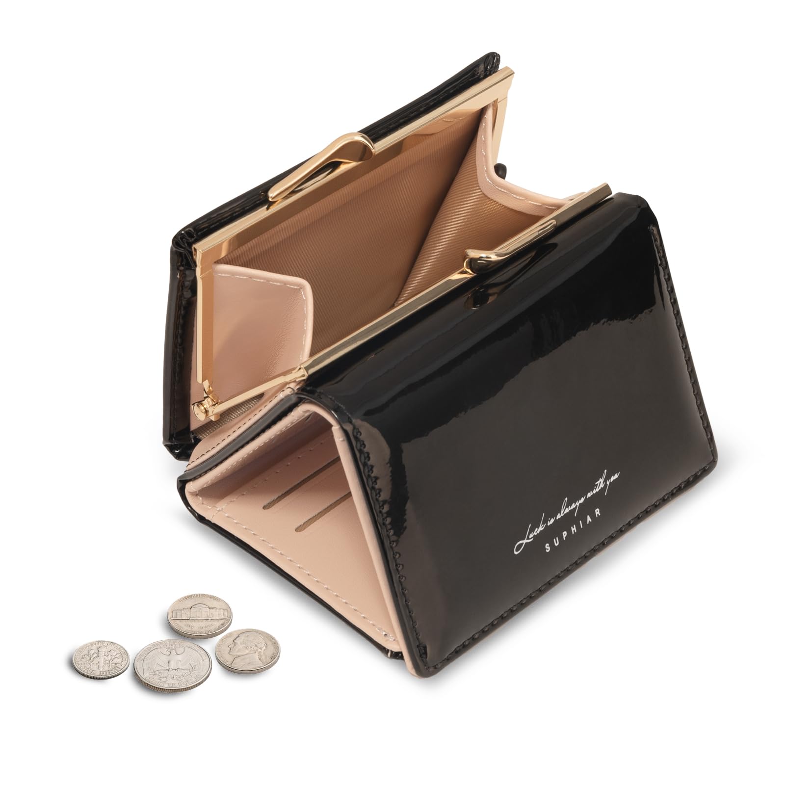 JANKS Small Wallet for Women Mini Laser Card Holder Case Iridescent Holographic Purse with Coin Pocket for Girls Ladies - Image 4